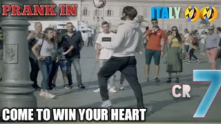 Cristiano Ronaldo prank in the street of Torino , Italy 2019