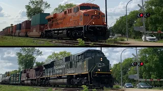 CP 6644 D-Day Unit & CP 8757 Every Child Matters Unit Leading on The CP Rail Mainline! (7/20/2023)