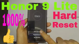 Honor 9 Lite  LLD-AL10 Hard reset || Forget pattern lock remove without box