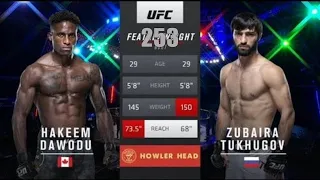 UFC 253: Хаким Даводу - Зубайра Тухугов 27 сентября 2020 (прогноз)