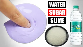 HOW TO MAKE WATER AND SUGAR SLIME/WATER SLIME NO GLUE NO BORAX/2 INGREDIENT SLIME WITHOUT GLUE