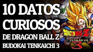 10 DATOS CURIOSOS sobre DRAGON BALL Z BUDOKAI TENKAICHI 3 que DEBES SABER 🔥