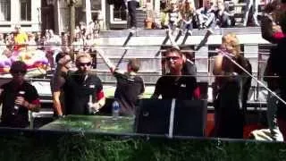 Louis van Gaal, Patrick Kluivert and Ronald de Boer at Amsterdam Gay Pride 2013