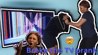 BROKEN TV SCREEN PRANK ON AFRICAN MOM😡(GONE WRONG....) | Temilov3