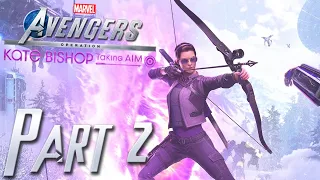 Marvel's Avengers Kate Bishop DLC Walkthrough Part 2 Young Avenger! (Operation: Taking A.I.M.) PS5