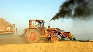 Belarus 510 Tractor Load Trolley Fail On Ramp & Heavy Smoking Video | Tractor Trolley | TRACTOR