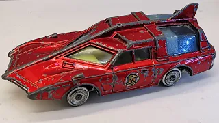 Dinky restoration of Spectrum Patrol No. 103 serial "Captain Scarlet". Diecast model toy.