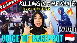 ( VOB ) VOICE OF BACEPROT - KILLING IN THE NAME | LIVE IN RENNES , FRANCE | 🇲🇾 REACTION