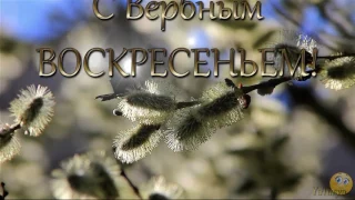 С Вербным ВОСКРЕСЕНЬЕМ! Поздравление! И очень красивая музыка