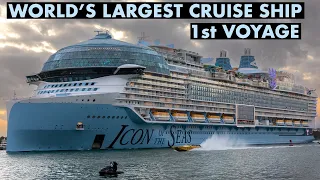 LIVE Icon of the Seas World's Largest Cruise Ship 1st Voyage From Miami January 27, 2024