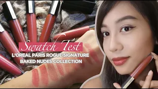 SWATCHES: L'Oreal Paris Rogue Signature Baked Nudes Collection (9 NEW SHADES!)