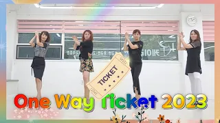 One Way Ticket 2023 Linedance | 추억의팝송 |  Easy Beginner  | @k-linedancebogyeong6908