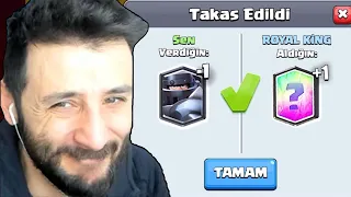 AYLARDIR BEKLEDİĞİM EFSANEVİYİ TAKASLA ALDIM !! Clash Royale 44