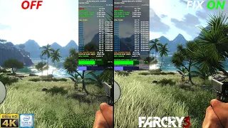 Far Cry 3 FPS Boost 100% Core Bug Fix Comparison |RTX 2080 Ti | i9 9900K 5.1GHz