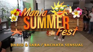 Dario & Sara - Sensual Bachata Workshop @ Mania Summer Fest 2019 3