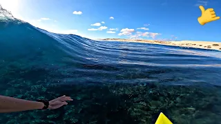 LOW TIDE PRISTINE CONDITIONS - Gnaraloo Surfing Turtles  - GoPro POV surfing