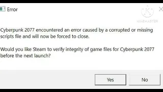 Fix Cyberpunk 2077 Encountered An Error Caused By Corrupted Or Missing Scripts File Forced Problem