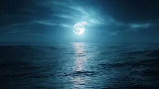 Full Moon Ocean Ambience - 12 Hours - 4K Ultra HD 60fps