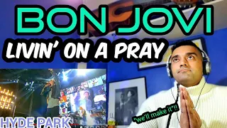 SING ALONG | Bon Jovi - Livin' on a Prayer (Hyde Park 2011) | First Time Reaction