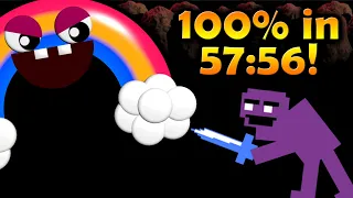 FNAF World SPEEDRUN - 100% in 57:56!