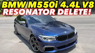 2019 BMW M550i 4.4L V8 Dual Exhaust w/ RESONATOR DELETE!