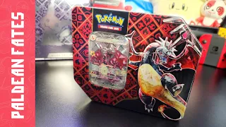 SHINY TIN 🔥 Pokémon PALDEAN FATES Shiny Charizard ex Tin Opening!