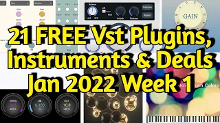 21 Best New FREE VST PLUGINS, Vst Instruments, SAMPLE PACKS & Huge Deals - JANUARY 2022 Week 1