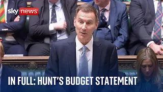 In full: The Chancellor's budget statement