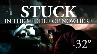 -32° STUCK in EXTREME COLD in THE MIDDLE OF NOWHERE | Lynx Commander Snowmobile Breakdown