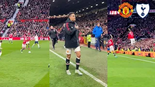 Manu Fans Go Completely Crazy as Ronaldo Scores a Hattrick Against Tottenham