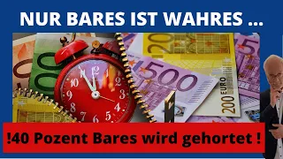 Nur Bares ist Wahres  | 40 Prozent Bargeld zu Hause gehortet  | Deutsche lieben nach wie vor Bargeld