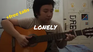 [free tabs] Lonely - Justin Bieber & Benny Blanco (Fingerstyle guitar cover)