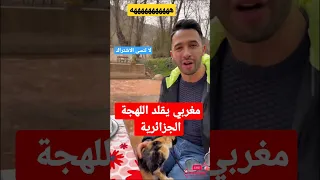 مغربي موهوب يقلد اللهجة الجزائرية #المغرب #الجزائر