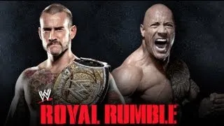 WWE Royal Rumble 2013: The Rock vs CM Punk - WWE Championship (WWE '13)