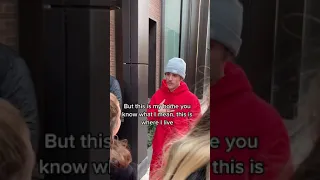 Justin Bieber Confronts A Fan Outside His Home