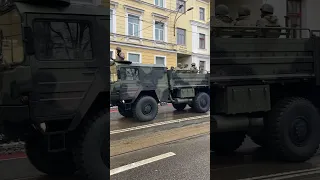 NATO Armed forces and Ukrainian forces. Military parade in Estonia #shorts #military #nato #ukraine