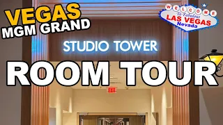 MGM Grand Studio Tower Renovated Room Tour. Las Vegas