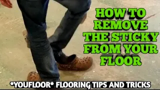 How To Remove The Sticky From Your Subfloor