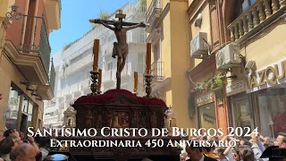 [4K] CRISTO DE BURGOS (EXTRAORDINARIA 450 ANIVERSARIO) 2024 - BM MAESTRO TEJERA - SEVILLA