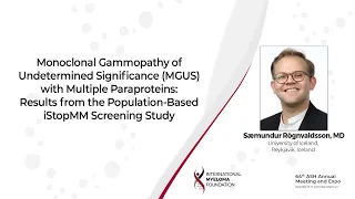 MGUS with Multiple Paraproteins: Results from the Population-Based iStopMM Screening Study