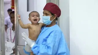 Little Baby Crying Before ANESTHESIA for Cleft Palate Repair