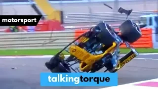 Nico Hulkenberg HUGE CRASH Abu Dhabi F1 2018