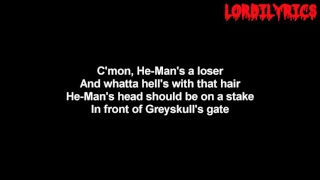 Lordi - Let's Go Slaughter He-Man | Lyrics on screen | HD