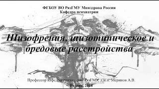 Лекция "Шизофрения, бредовые расстройства" 2018. Меринов Алексей Владимирович