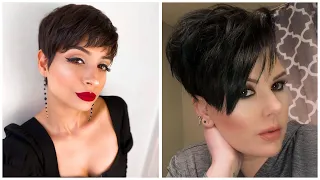 СТРИЖКА ПИКСИ-2020 НА ТЕМНЫЕ ВОЛОСЫ: 20 ОРИГИНАЛЬНЫХ ИДЕЙ / PIXIE HAIRCUT-2020 FOR DARK HAIR.