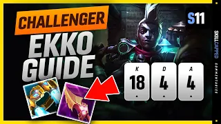 CHALLENGER Ekko Mid Guide Season 11 - How To Play Ekko & SOLO CARRY In Season 11