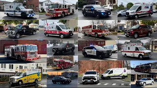 Best of Emergency Vehicles Responding 2023 - Over 1 hour of Police, Fire, and EMS Responding!