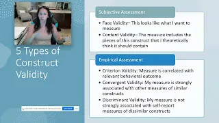 5 Types of Construct Validity (Face, Content, Criterion, Convergent, Discriminant)- Research Methods