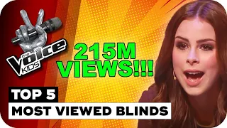 TOP 5 MOST VIEWED BLIND AUDITIONS OF ALL TIME!!! | The Voice Kids