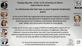 Biodiversity Net Gain discussion. May 9th 2023